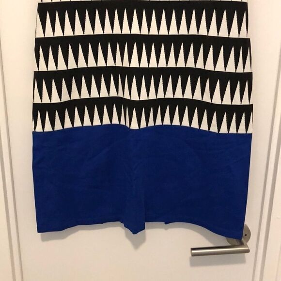 Bailey 44 Black/White/Blue Dress, Size Large - Picture 3 of 7